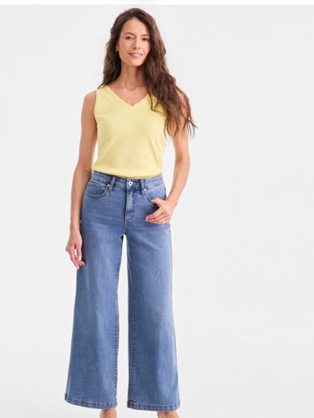 Style & Co. Women's High-Rise Wide-Leg Jeans, Size 16, NWT